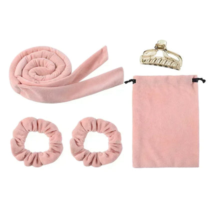 Heatless Curling Rod Headband No Heat Hair Curlers Ribbon Lazy Hair Rollers Silk Curls Sleeping Soft Headband Hair Styling Tools